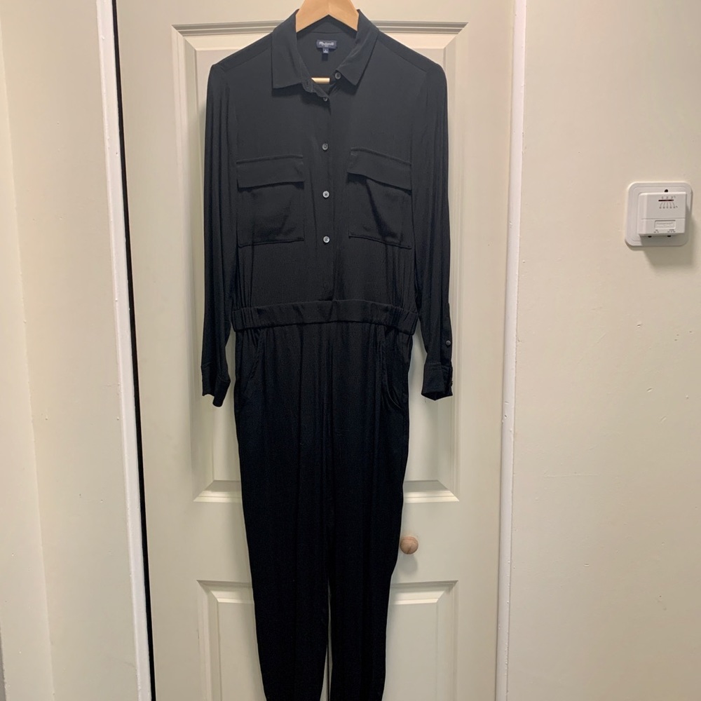 Madewell black jumpsuit